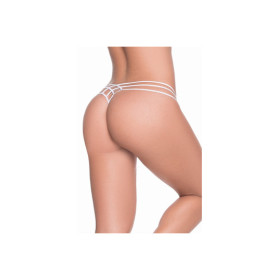 String blanc élégant triple lanières 